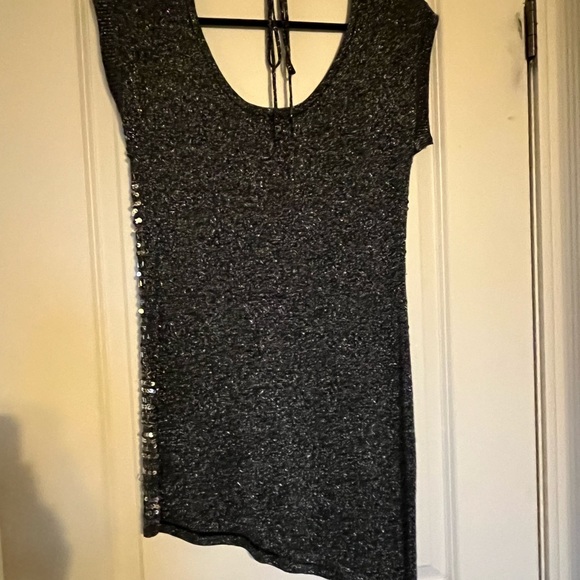 Le Chateau sequin & lurex tunic dress S/M - Picture 3 of 3